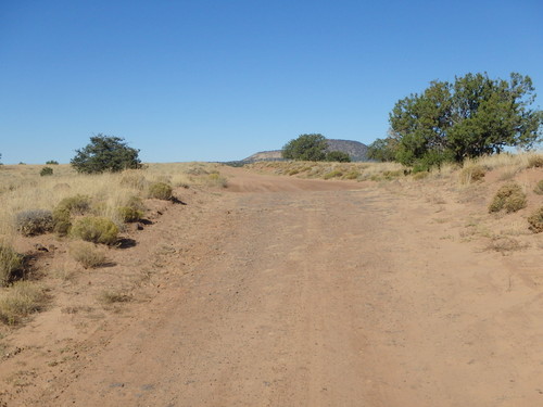 GDMBR: We're climbing incrementally over small steps of hard rock bedding.